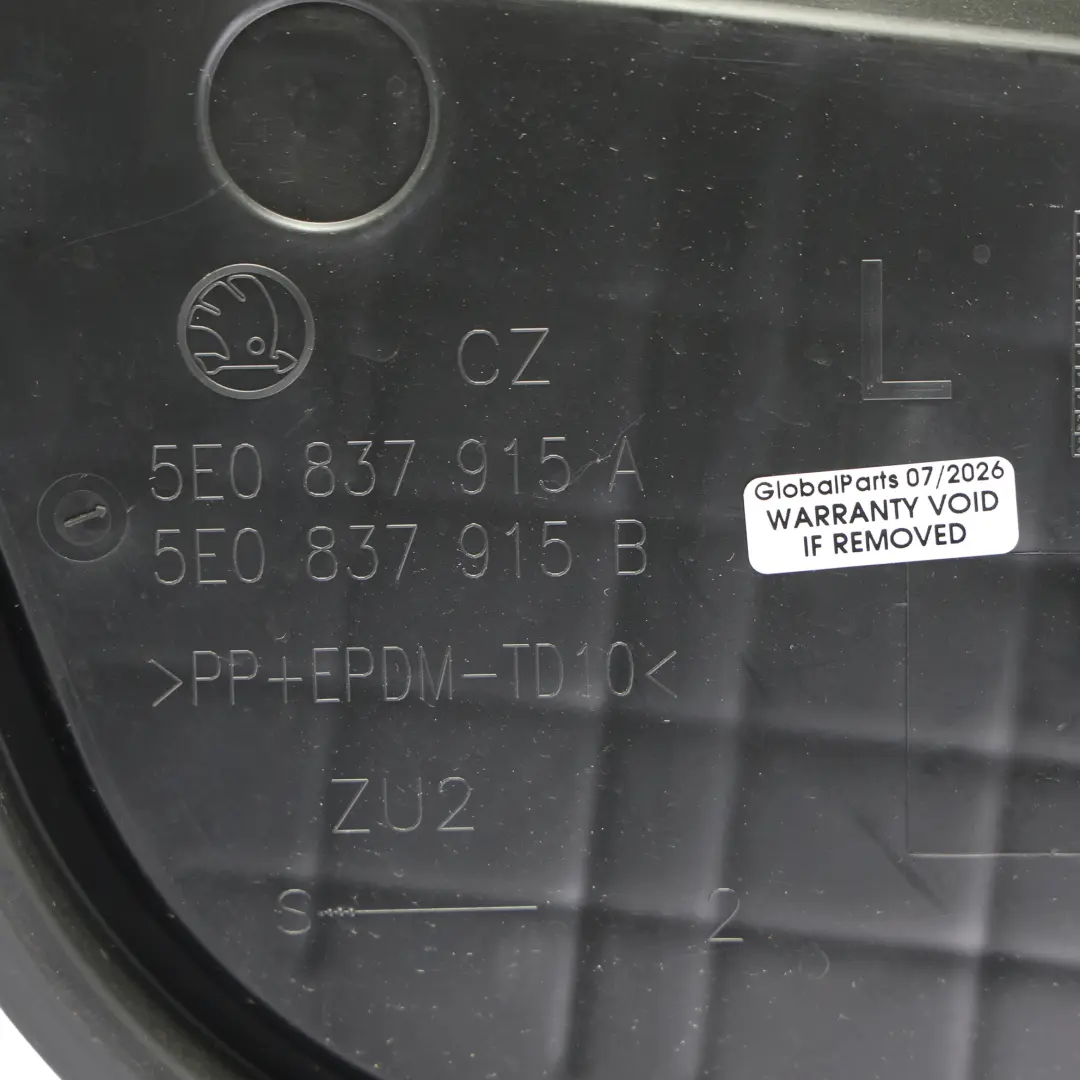 Skoda Octavia 5E MK3 Door Locking Mechanism Cover Front Left N/S - SKU 5E0837915A - Part number 5E0837915A