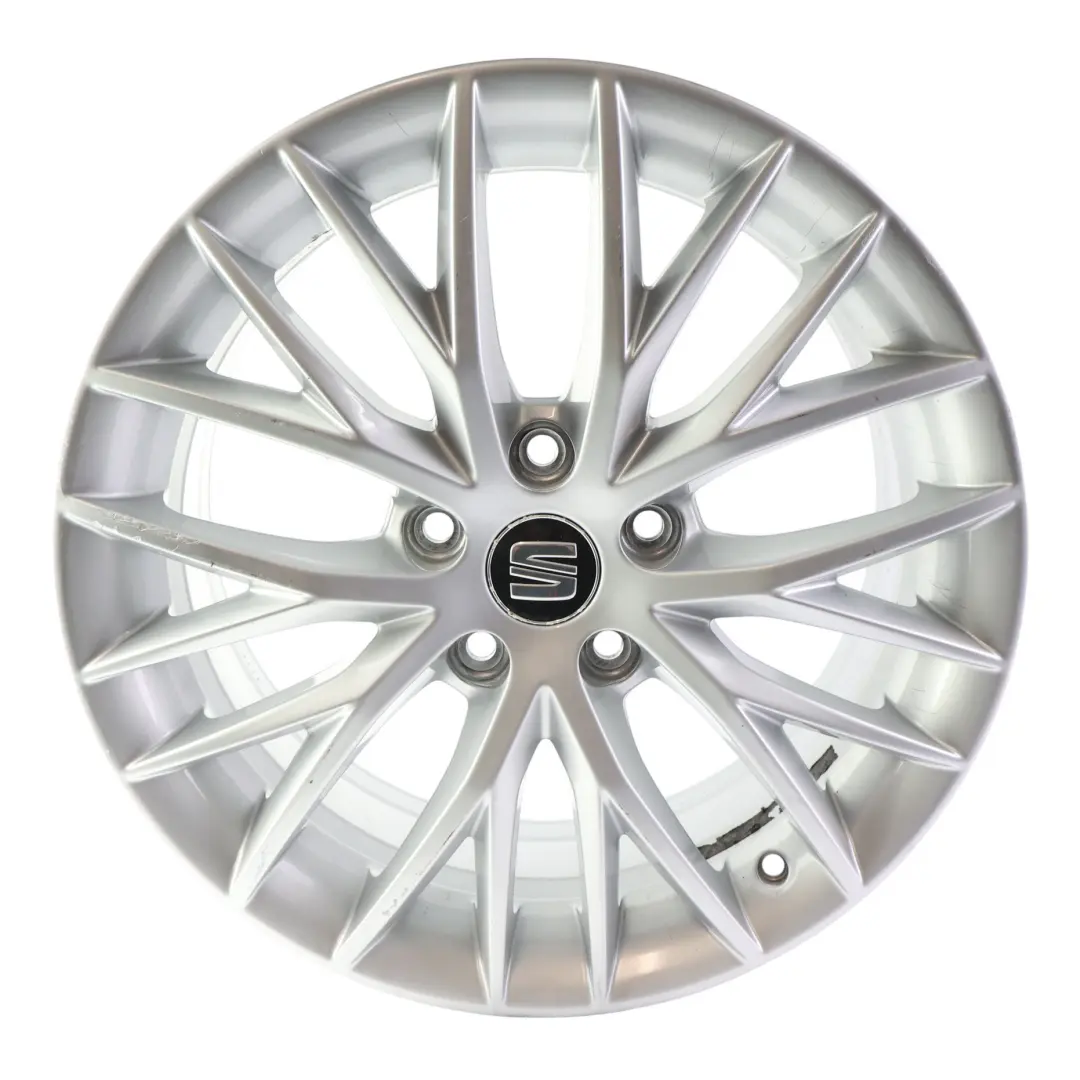 Seat Leon MK3 5F Llanta Aleación Plata 17" 7J ET:49 Radios Estrella - SKU 5F0601025H-1 - Número de pieza 5F0601025H