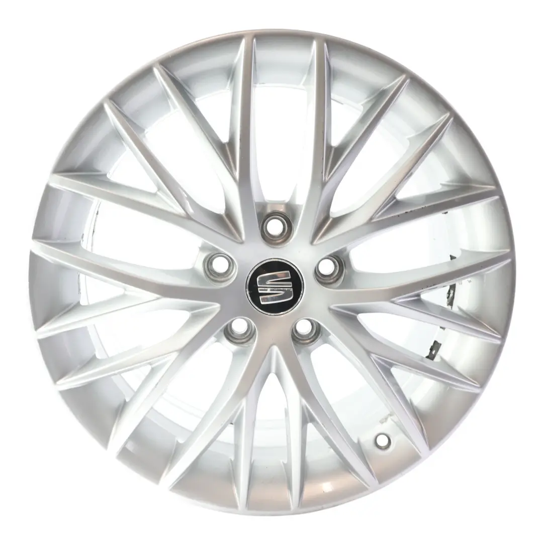 Seat Leon Mk3 5F Wheel Rim Alloy Black 17" 7J ET:49 Star Spoke - SKU 5F0601025H-2 - Part number 5F0601025H