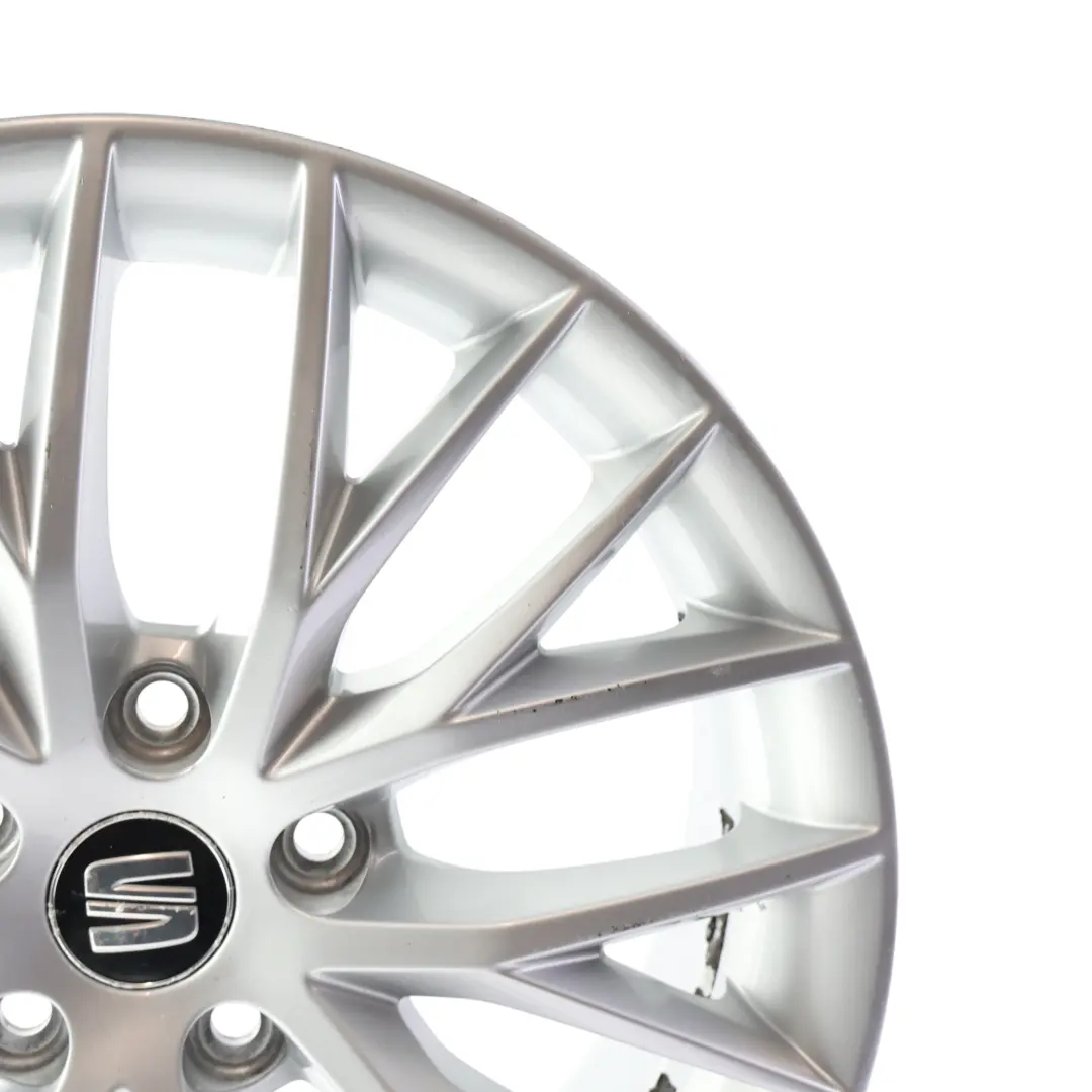 Mk3 5F Wheel Rim Alloy Black 17" 7J ET:49 Star Spoke to Seat Leon with Part number 5F0601025H Seat Leon Mk3 5F Wheel Rim Alloy Black 17" 7J ET:49 Star Spoke - SKU 5F0601025H-2 - Part number 5F0601025H