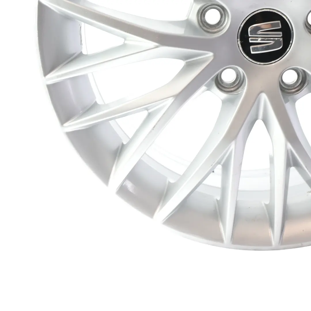 Mk3 5F Wheel Rim Alloy Black 17" 7J ET:49 Star Spoke to Seat Leon with Part number 5F0601025H Seat Leon Mk3 5F Wheel Rim Alloy Black 17" 7J ET:49 Star Spoke - SKU 5F0601025H-2 - Part number 5F0601025H