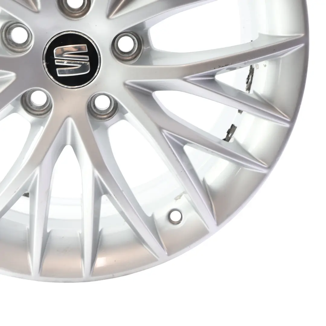 Seat Leon Mk3 5F Wheel Rim Alloy Black 17" 7J ET:49 Star Spoke - SKU 5F0601025H-2 - Part number 5F0601025H