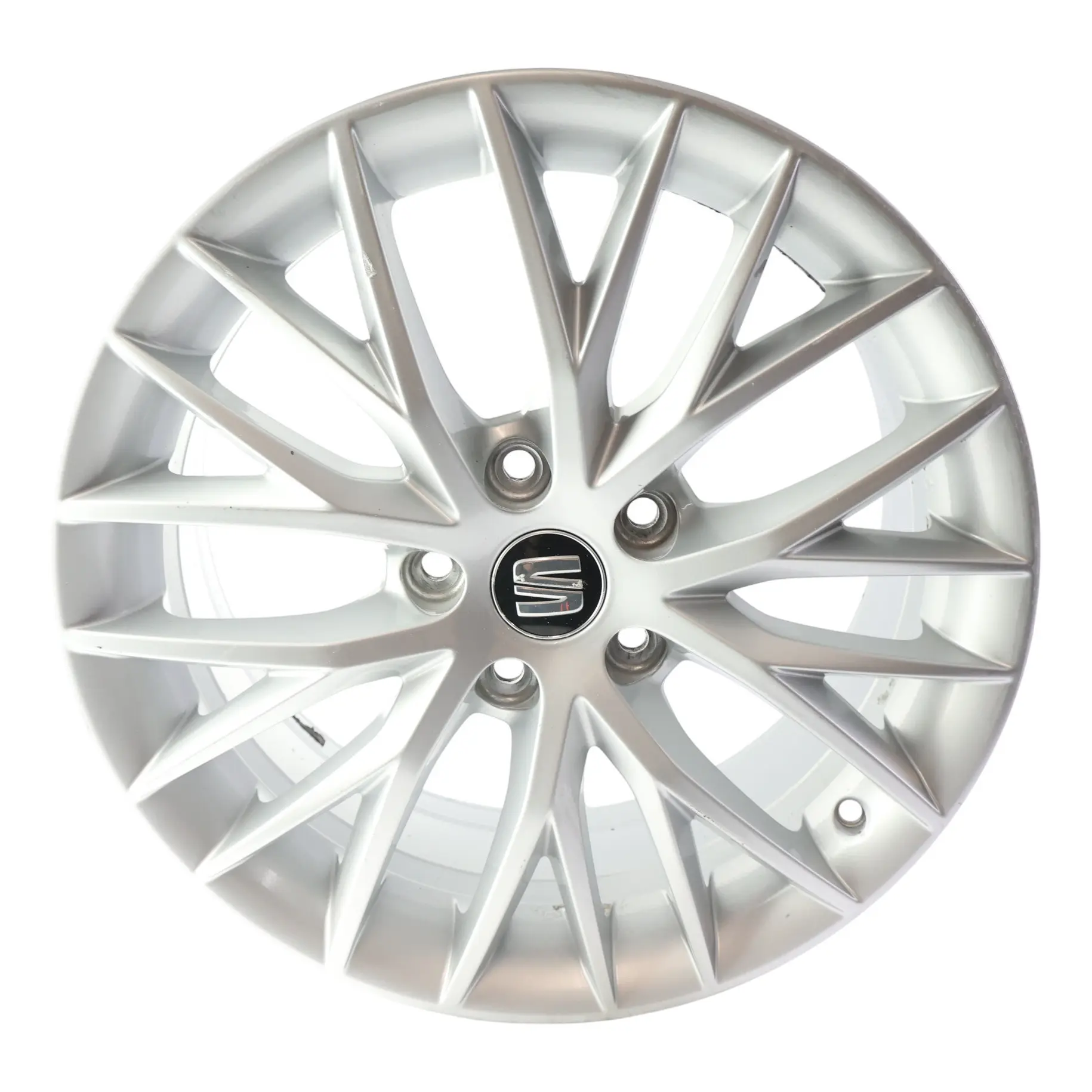 Seat Leon Mk3 5F Alloy Wheel Rim 17" 7J ET:49 Black Star Spoke 5F0601025H