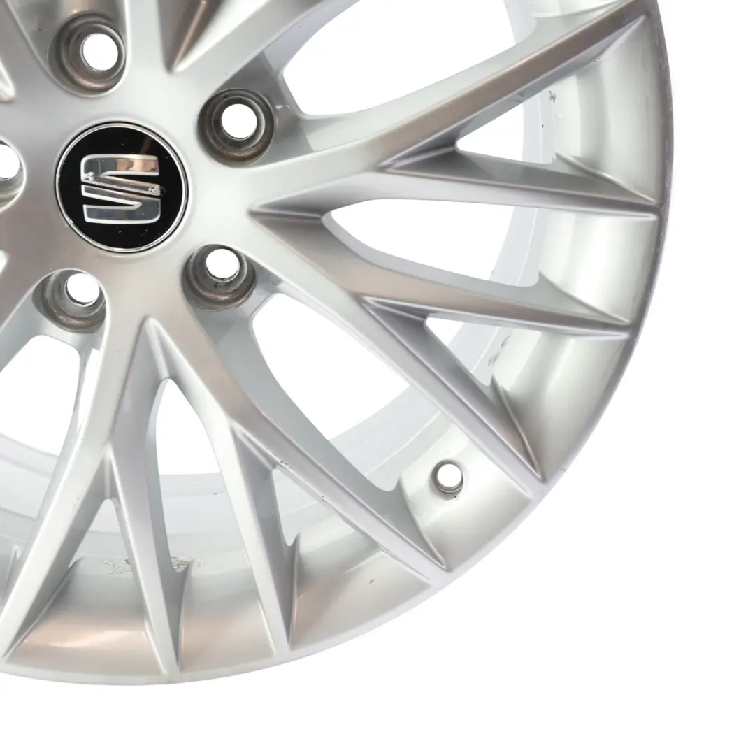 Seat Leon Mk3 5F Alloy Wheel Rim 17" 7J ET:49 Black Star Spoke - SKU 5F0601025H-3 - Part number 5F0601025H