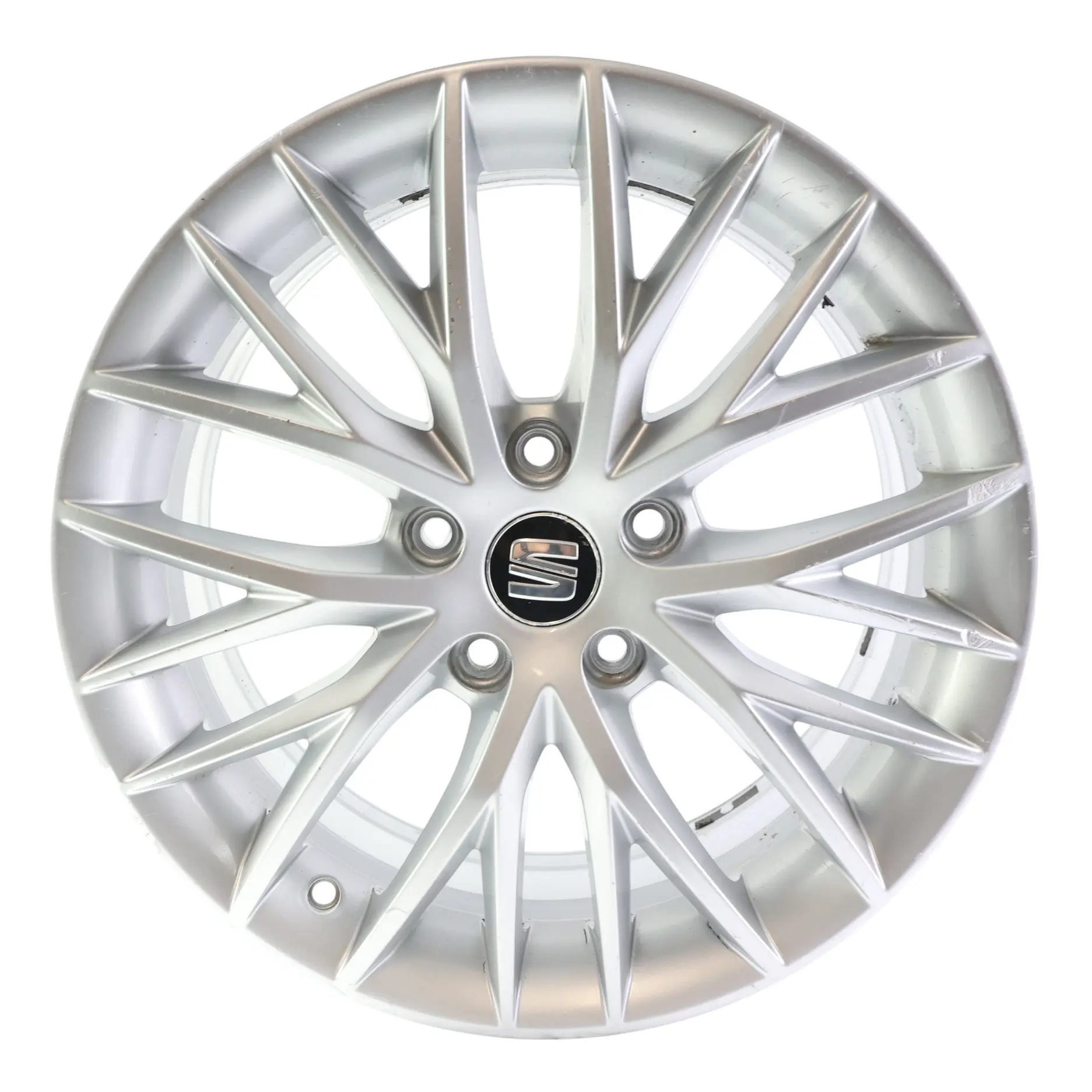 Seat Leon Mk3 5F Alloy Wheel Rim Silver 17" 7J ET:49 Star Spoke 5F0601025H
