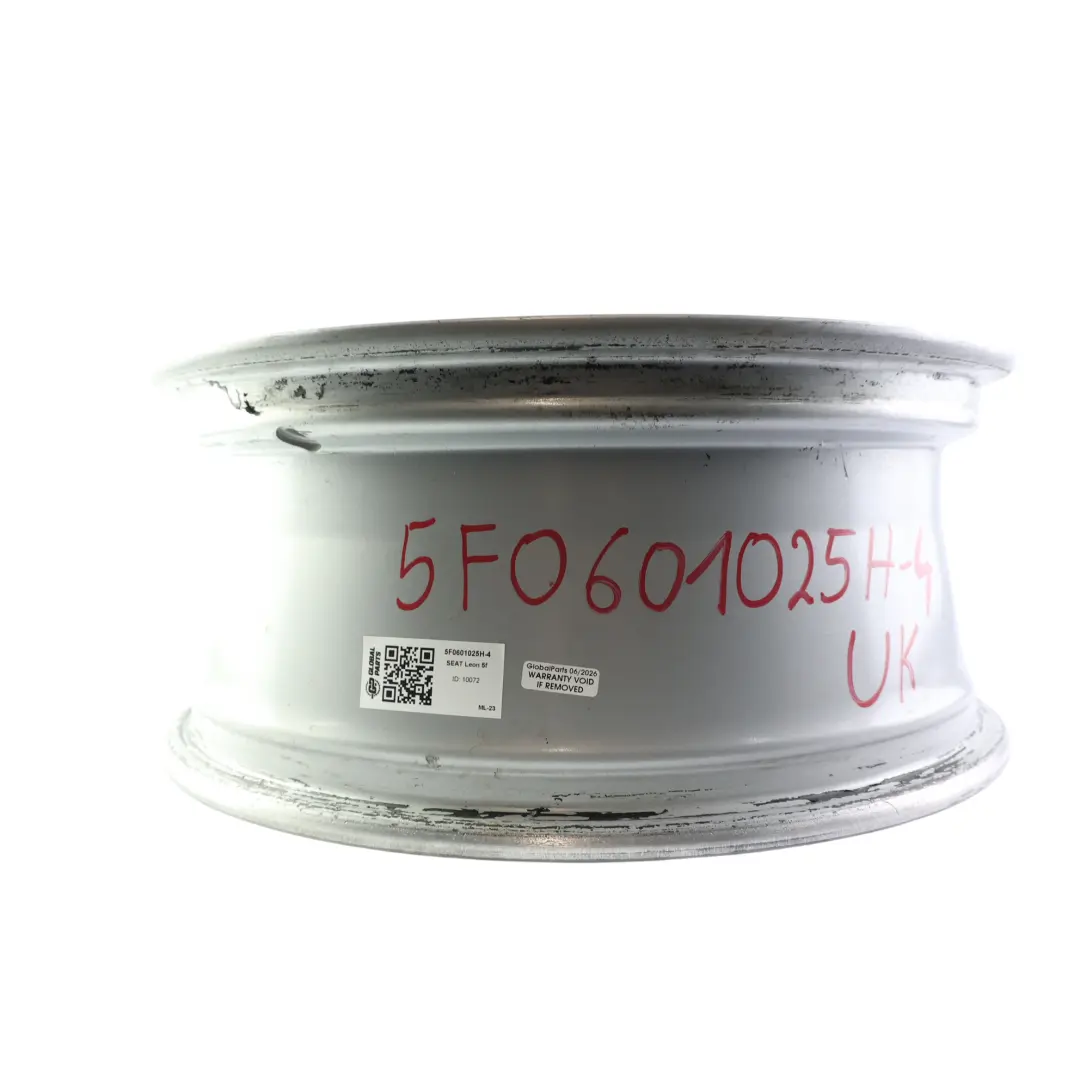 Seat Leon Mk3 5F Alloy Wheel Rim Silver 17" 7J ET:49 Star Spoke - SKU 5F0601025H-4 - Part number 5F0601025H