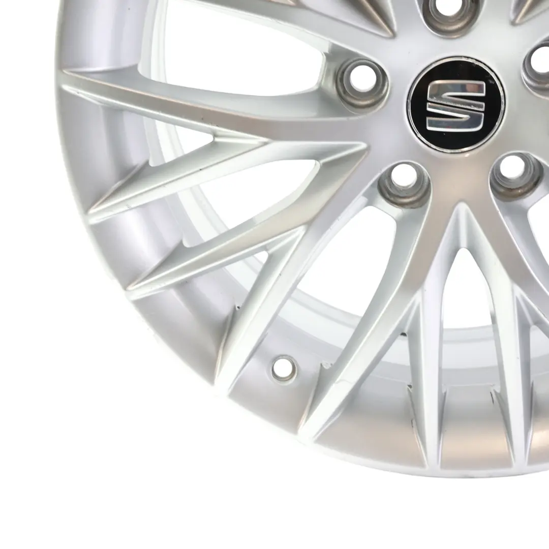Seat Leon Mk3 5F Alloy Wheel Rim Silver 17" 7J ET:49 Star Spoke - SKU 5F0601025H-4 - Part number 5F0601025H