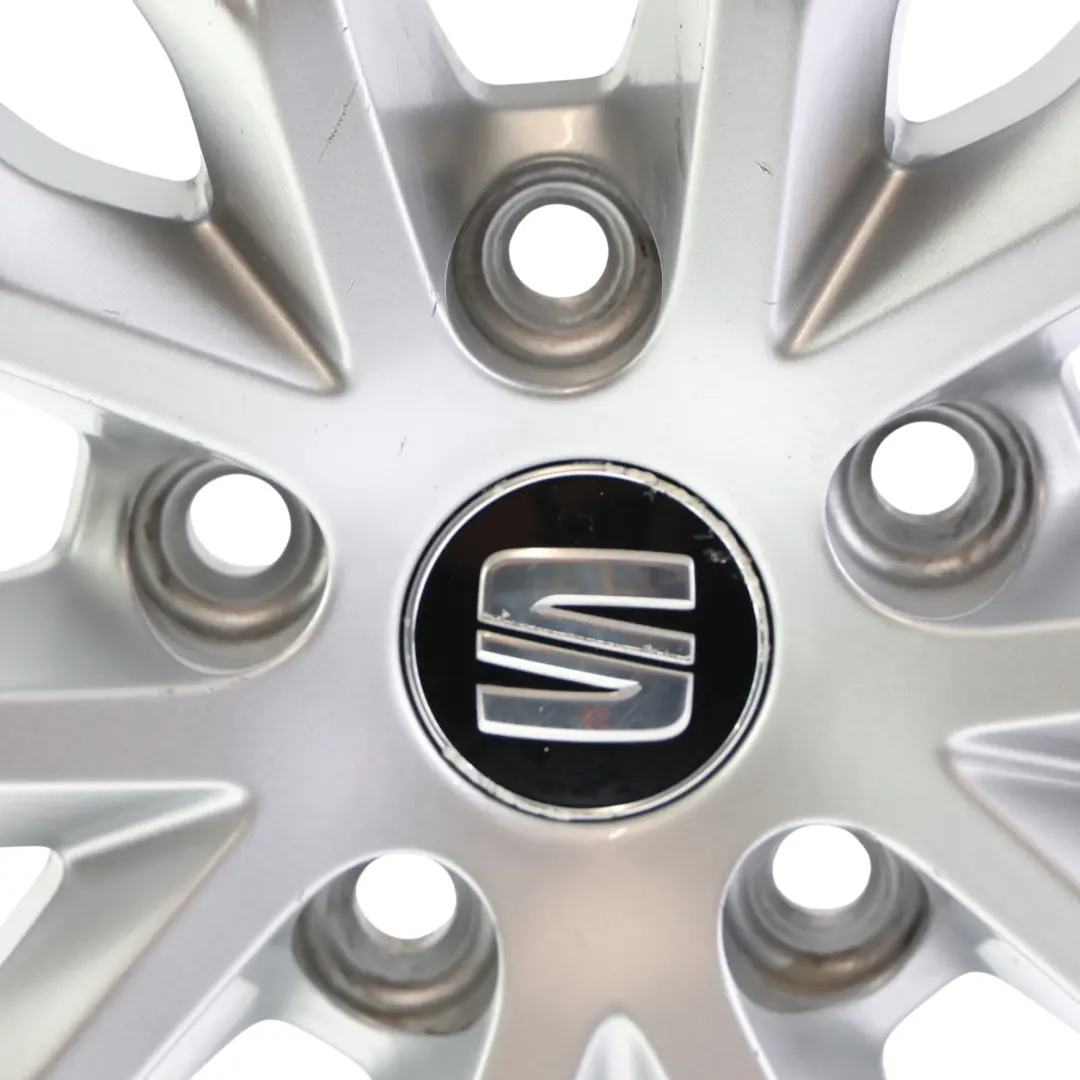 Seat Leon Mk3 5F Alloy Wheel Rim Silver 17" 7J ET:49 Star Spoke - SKU 5F0601025H-4 - Part number 5F0601025H