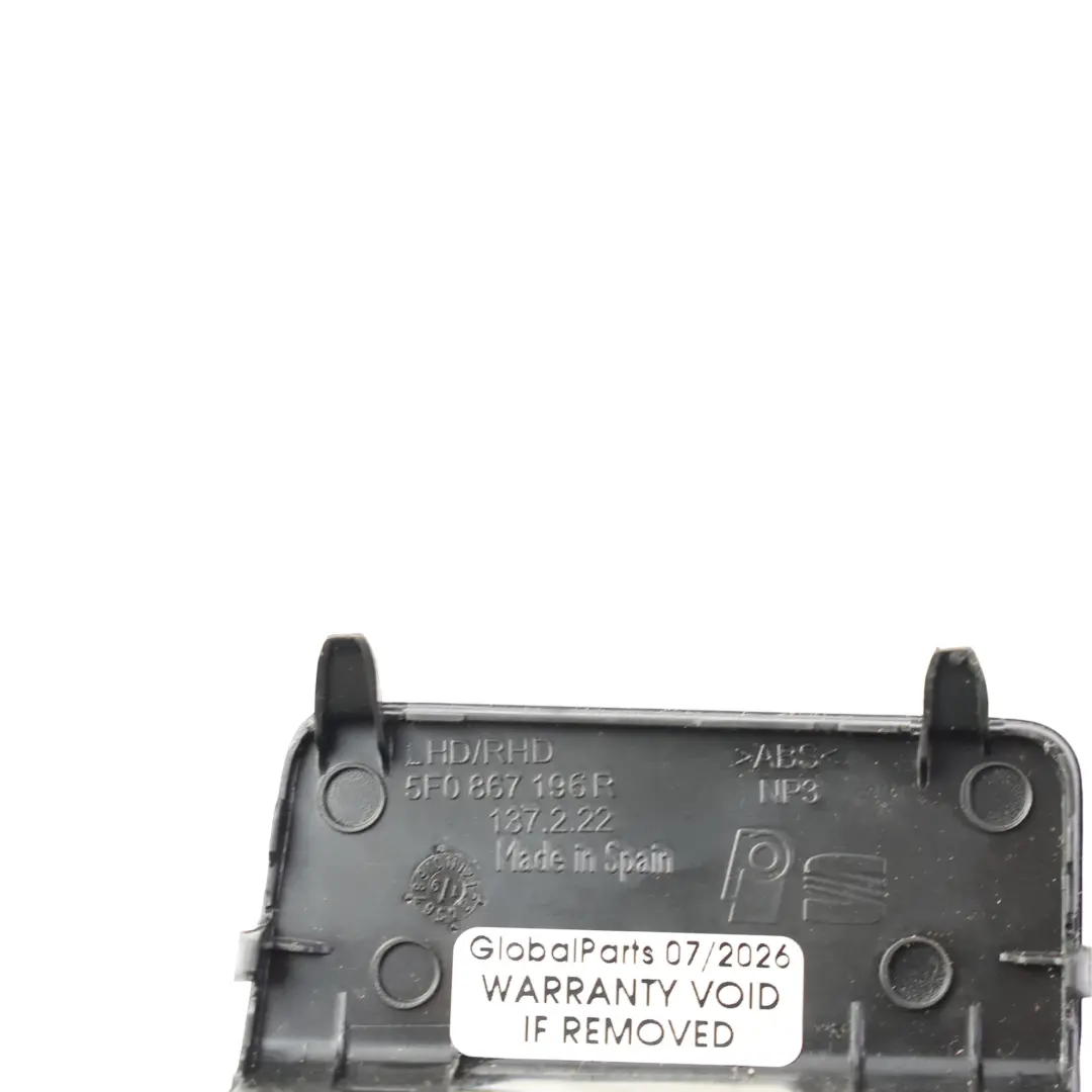 Seat Leon MK3 Copertura Vite Maniglia Pannello Porta Destra Nero - SKU 5F0867196R - Numero di parte 5F0867196R