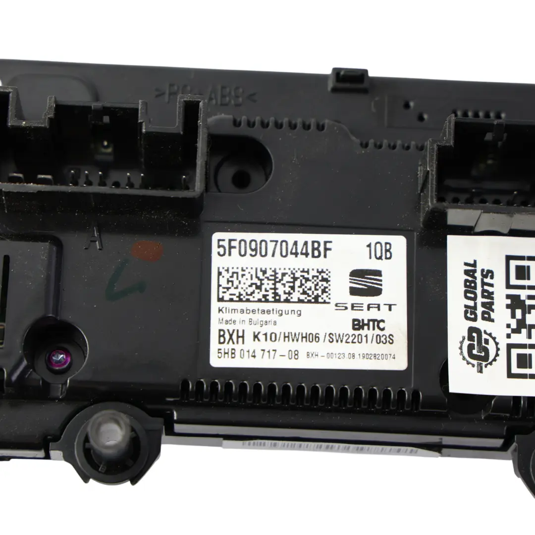 Mk3 Cupra Heater Climate Control Switch Panel Unit to Seat Leon with Part number 5F0907044BF Seat Leon Mk3 Cupra Heater Climate Control Switch Panel Unit - SKU 5F0907044BF - Part number 5F0907044BF