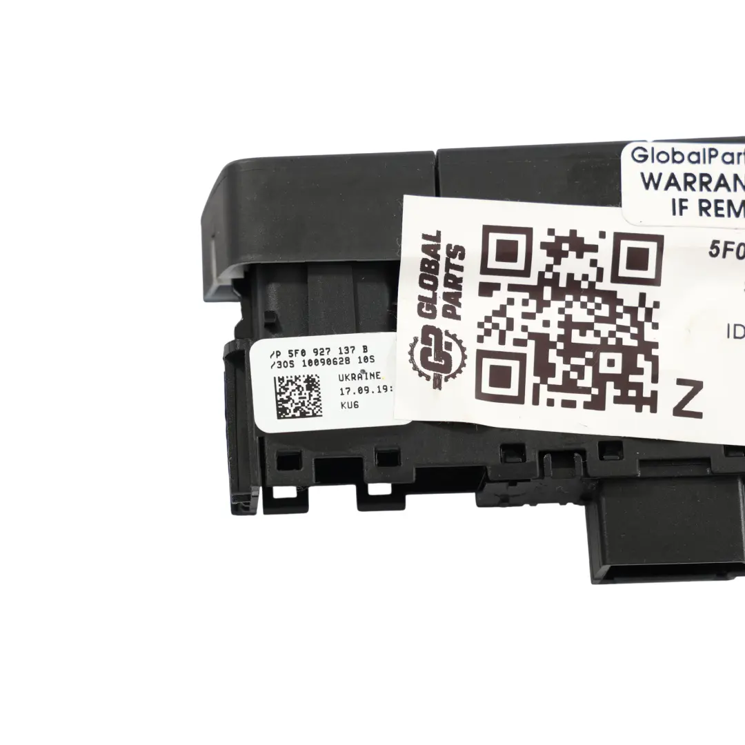 Seat Leon 5F Bouton Panneau Commutateur PDC Aide au Stationnement - SKU 5F0927137B - Numéro de pièce 5F0927137B