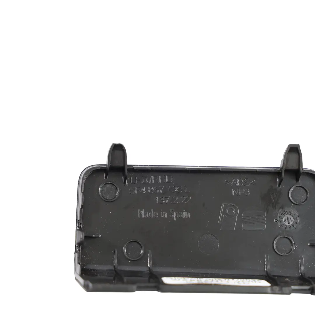 Mk3 5F Rear Door Card Handle Cover Interior Trim Left N/S to Seat Leon with Part number 5F4867195L Seat Leon Mk3 5F Rear Door Card Handle Cover Interior Trim Left N/S - SKU 5F4867195L - Part number 5F4867195L