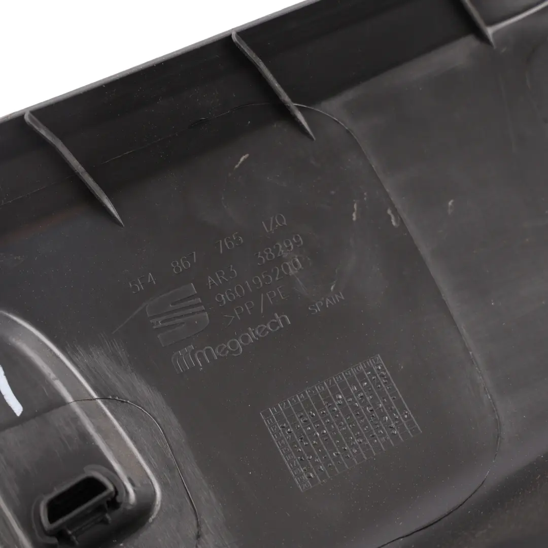 5F Mk3 C Pillar Trim Cover Panel Rear Left N/S Black to Seat Leon with Part number 5F4867765 Seat Leon 5F Mk3 C Pillar Trim Cover Panel Rear Left N/S Black - SKU 5F4867765 - Part number 5F4867765