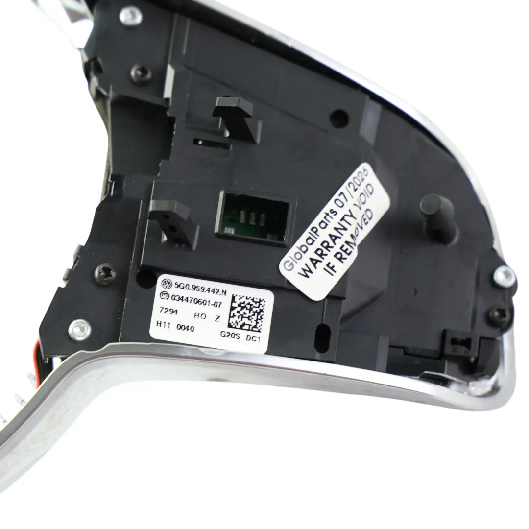 Multifunction Steering Wheel Frame Cover Trim to Volkswagen Golf Mk7 with Part number 5G0419091 Volkswagen Golf Mk7 Multifunction Steering Wheel Frame Cover Trim - SKU 5G0419091-3 - Part number 5G0419091