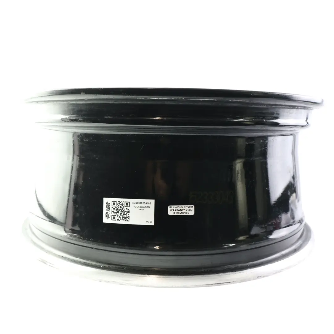 Schwarz Alu Felge 18" 7.5J ET:49 für Volkswagen Golf Mk7 mit Teilenummer 5G0601025AS Volkswagen Golf Mk7 Schwarz Alu Felge 18" 7.5J ET:49 - SKU 5G0601025AS-5 - Teilenummer 5G0601025AS