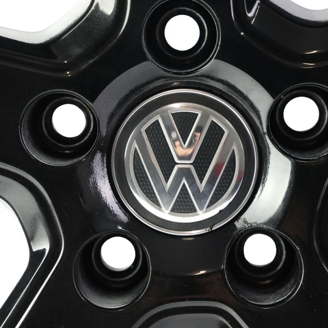 Alloy Rim 18" 7.5J ET:49 to Volkswagen Golf Mk7 Black Wheel with Part number 5G0601025AS Volkswagen Golf Mk7 Black Wheel Alloy Rim 18" 7.5J ET:49 - SKU 5G0601025AS-5 - Part number 5G0601025AS