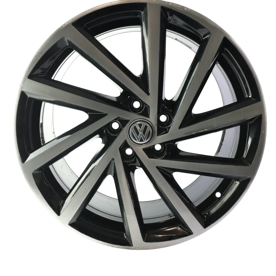 Volkswagen Golf R Mk7 Alloy Wheel Rim Black 19" 8J ET:50 Spielberg - SKU 5G0601025DB-1 - Part number 5G0601025DB