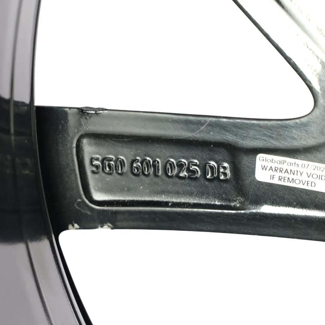 Volkswagen Golf R Mk7 Alufelge Schwarz 19" 8J ET:50 Spielberg - SKU 5G0601025DB-2 - Teilenummer 5G0601025DB