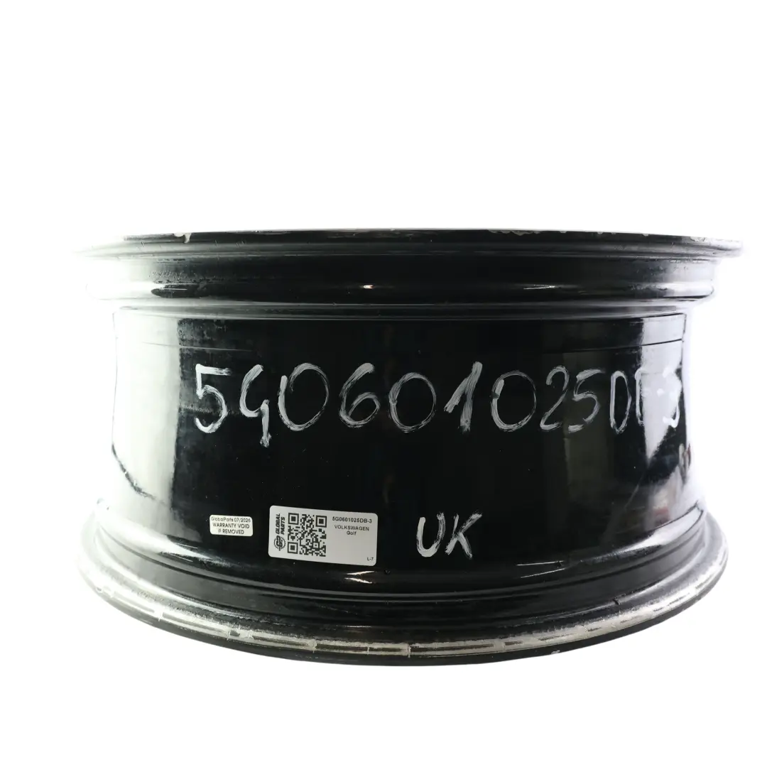 Volkswagen Golf R Mk7 Alloy Wheel Rim Black 19" 8J ET:50 Spielberg - SKU 5G0601025DB-3 - Part number 5G0601025DB