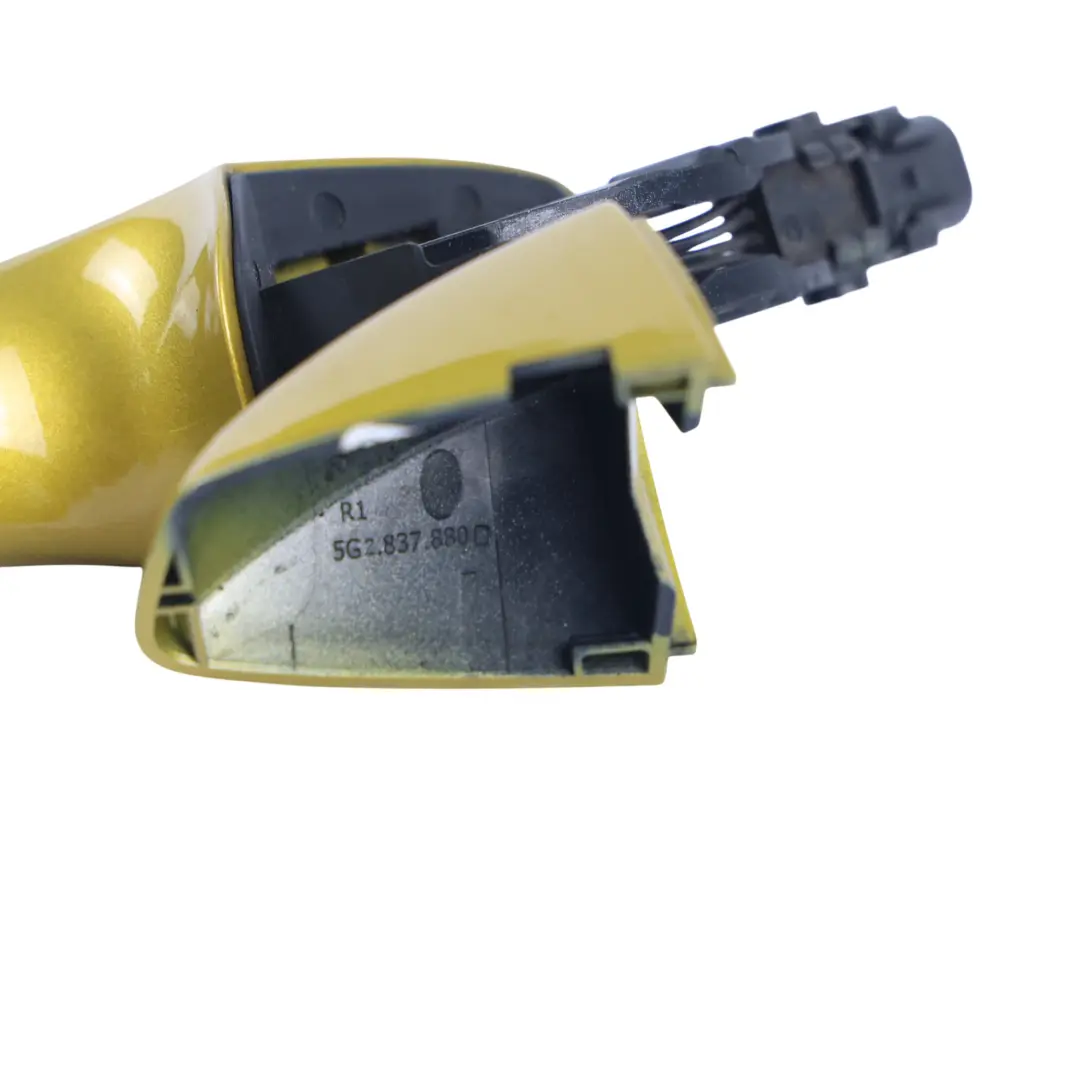 Front Door Grab Handle Right O/S Turmeric Yellow - R1X to Volkswagen Golf Mk7 with Part number 5G0837206Q Volkswagen Golf Mk7 Front Door Grab Handle Right O/S Turmeric Yellow - R1X - SKU RHD-5G0837206Q-MTY - Part number 5G0837206Q