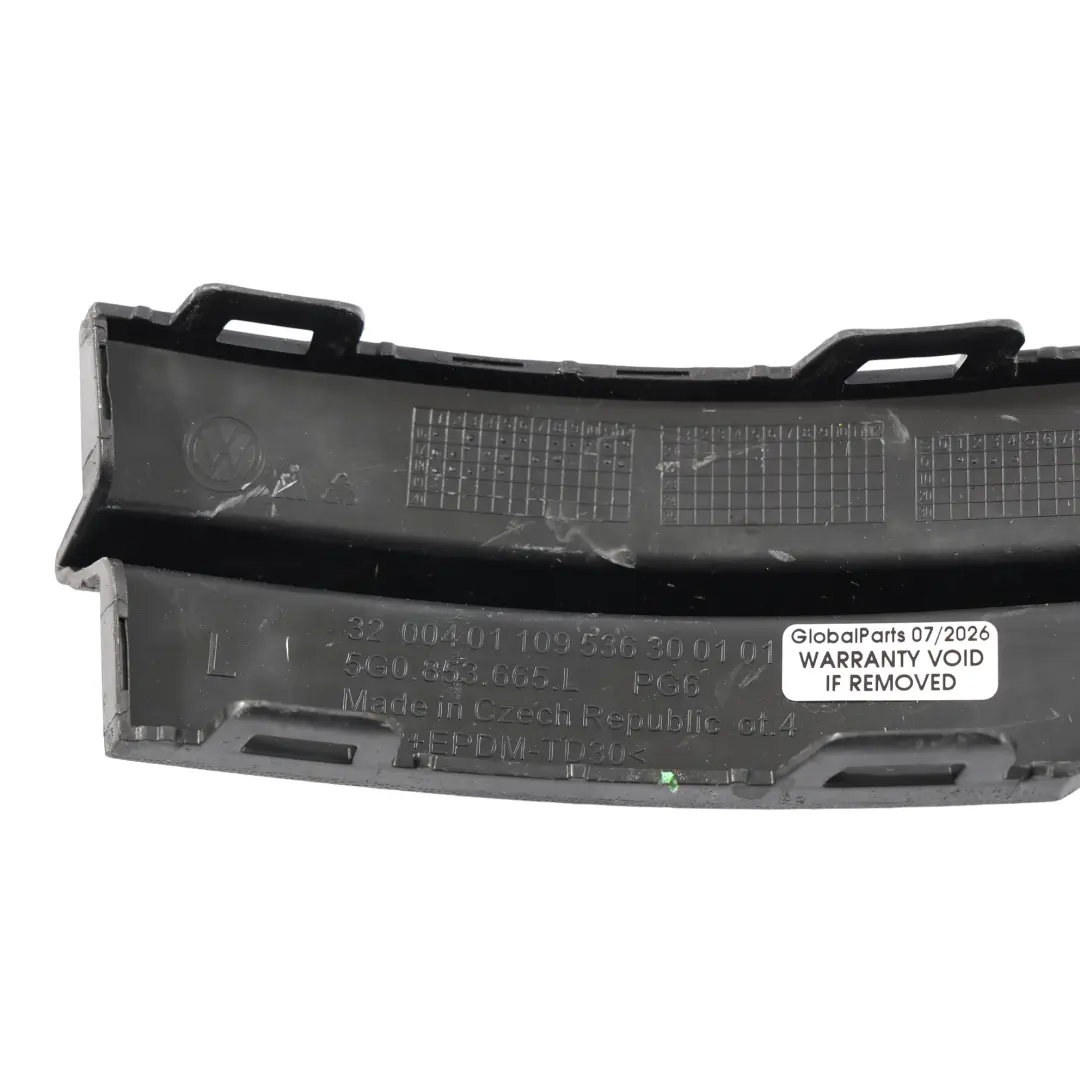 Volkswagen Golf Mk7 5G Rejilla Antiniebla Delantera Izquierda - SKU 5G0853665L - Número de pieza 5G0853665L