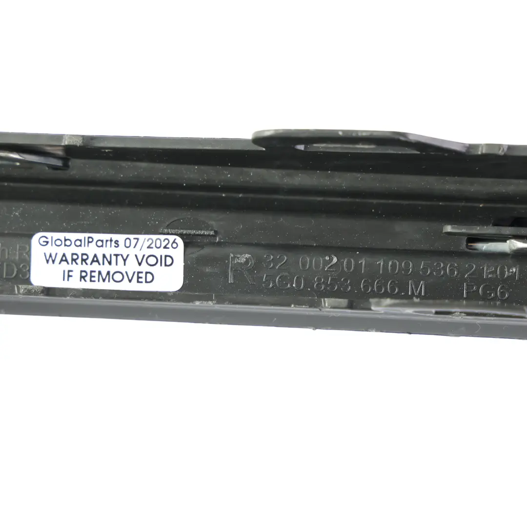 Volkswagen Golf 5G Grille Guide Air Pare-Chocs Avant Inférieur Droit 5G0853666M - SKU 5G0854662F - Numéro de pièce 5G0854662F