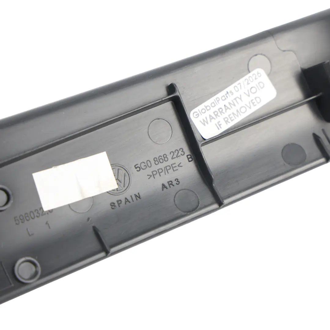 Volkswagen Golf Mk7 A Pillar Lower Part Trim Panel Cover Left N/S - SKU 5G0868223B - Part number 5G0868223B
