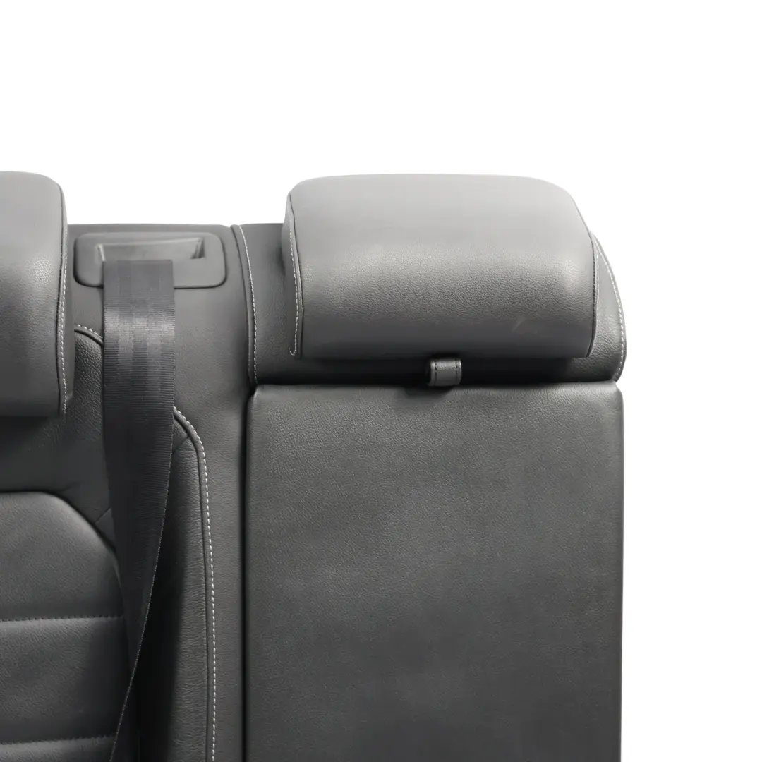 Backrest Cover Right O/S Black Leather Grey Stitching to VW Golf Mk7 Rear Seat with Part number 5G0885806LA VW Golf Mk7 Rear Seat Backrest Cover Right O/S Black Leather Grey Stitching - SKU 5G0885806LA - Part number 5G0885806LA