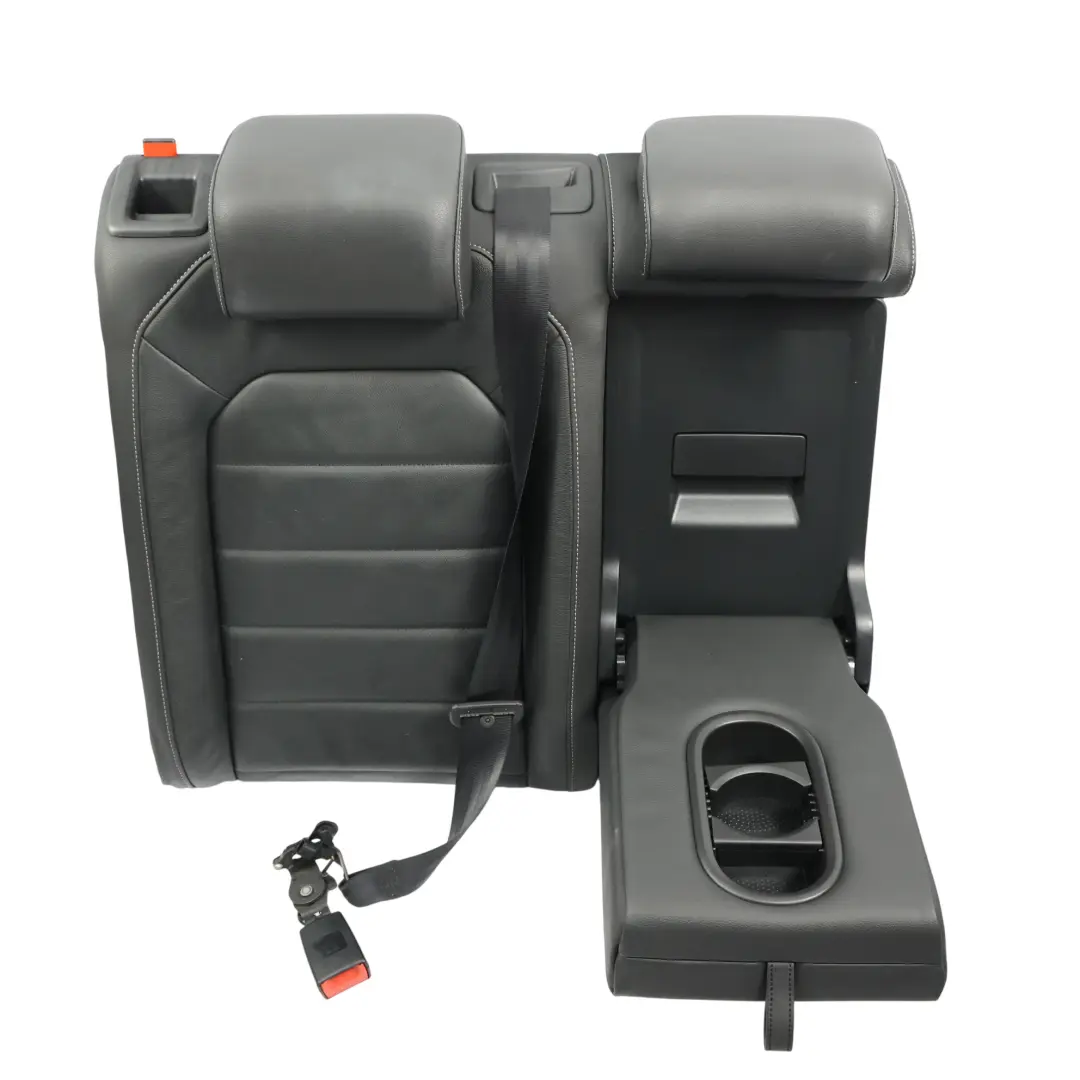 Volkswagen Golf Mk7 Oparcie Kanapy Prawe Czarna Skóra Szara Nić - SKU 5G0885806LA - Numer Części 5G0885806LA