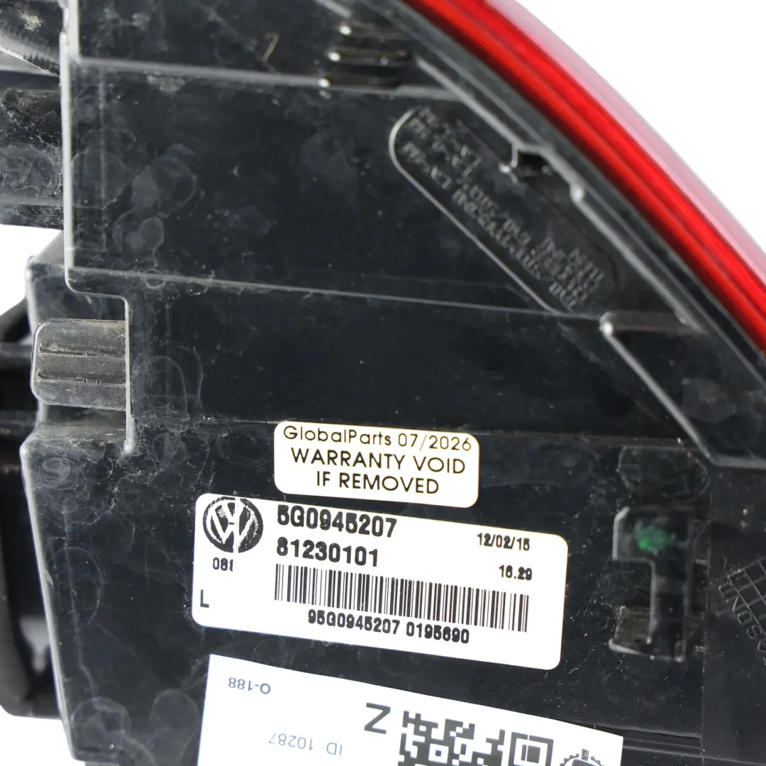 Volkswagen Golf Mk7 Tail Light Lamp LED Left Rear N/S Tailgate - SKU 5G0945207-1 - Part number 5G0945207