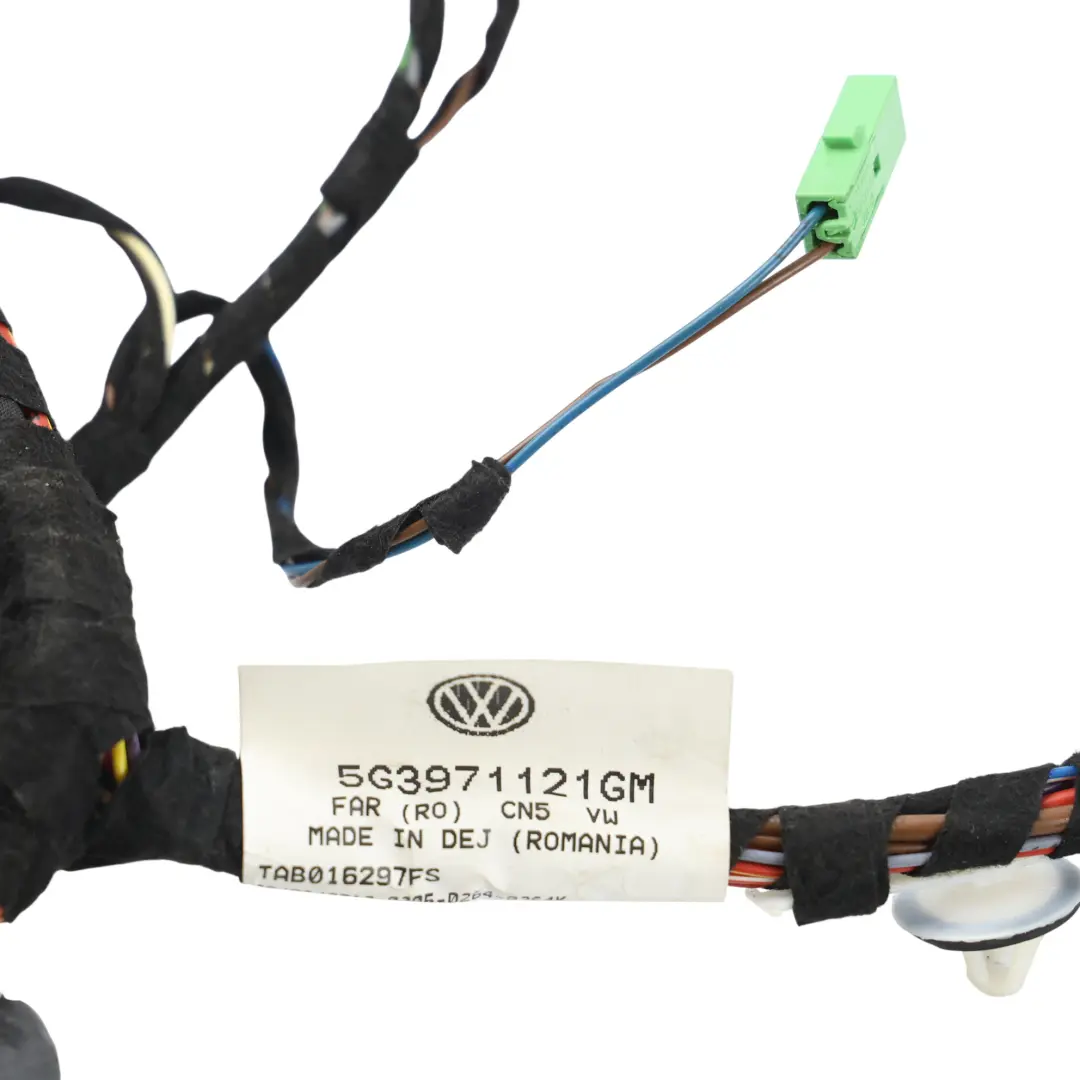 Front Door Wiring Loom Harness Cable Right O/S to Volkswagen Golf Mk7 with Part number 5G3971121GM Volkswagen Golf Mk7 Front Door Wiring Loom Harness Cable Right O/S - SKU RHD-5G3971121GM - Part number 5G3971121GM