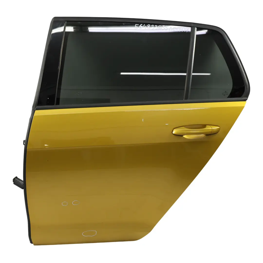 Volkswagen Golf Mk7 Panel Puerta Trasera Izquierda Amarillo Cúrcuma R1X - SKU 5G4833055AC-MTY - Número de pieza 5G4833055AC
