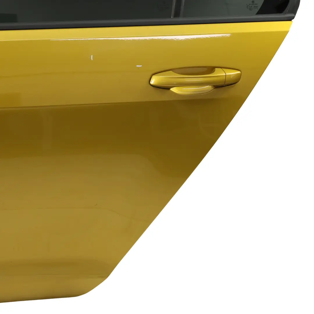 Volkswagen Golf Mk7 Panel Puerta Trasera Izquierda Amarillo Cúrcuma R1X - SKU 5G4833055AC-MTY - Número de pieza 5G4833055AC