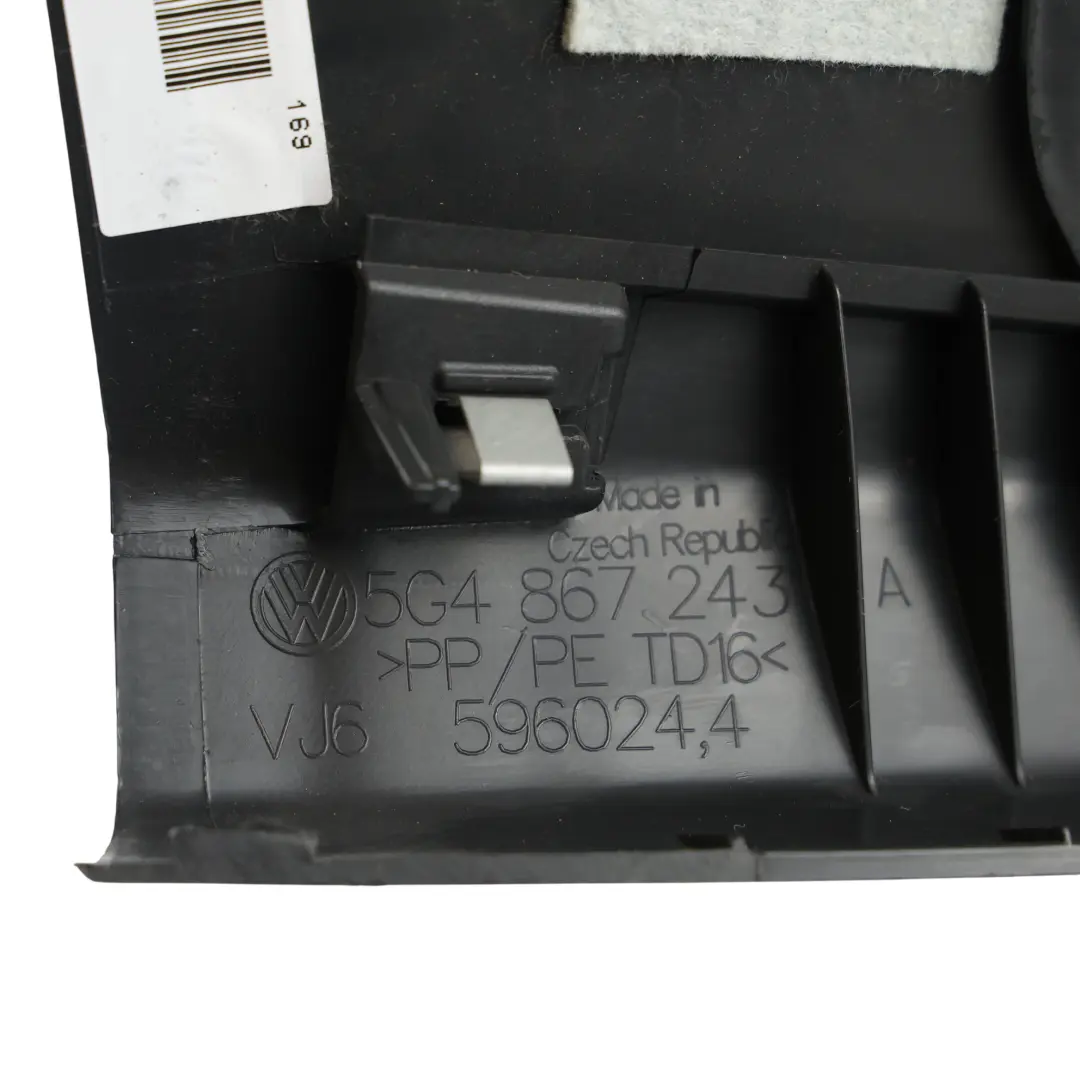 Garniture Intérieure Montant B Panneau Gauche pour Volkswagen Golf R Mk7 à propos du numéro de pièce 5G4867243A Volkswagen Golf R Mk7 Garniture Intérieure Montant B Panneau Gauche - SKU 5G4867243A - Numéro de pièce 5G4867243A