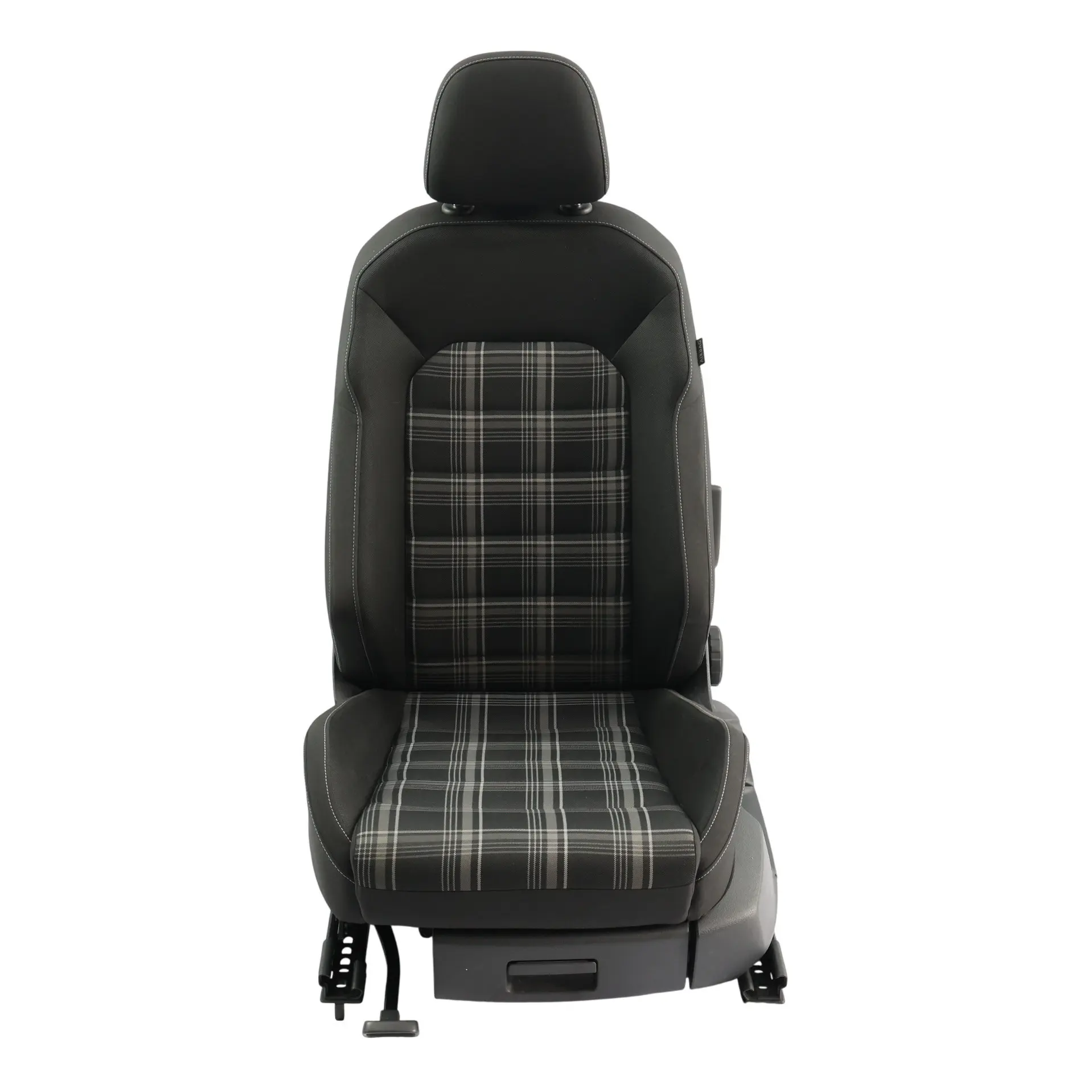 Volkswagen Golf Mk7 Siège Avant Gauche Tissu Intérieur Titane Noir Gris