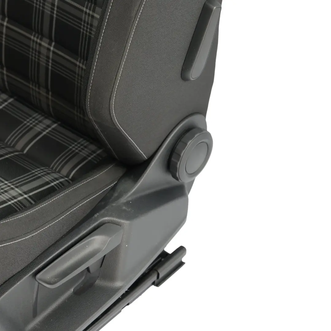 Volkswagen Golf Mk7 Asiento Delantero Izquierdo Tela Titanio Negro Gris - SKU 5G4881805DH-1 - Número de pieza 5G4881805DH
