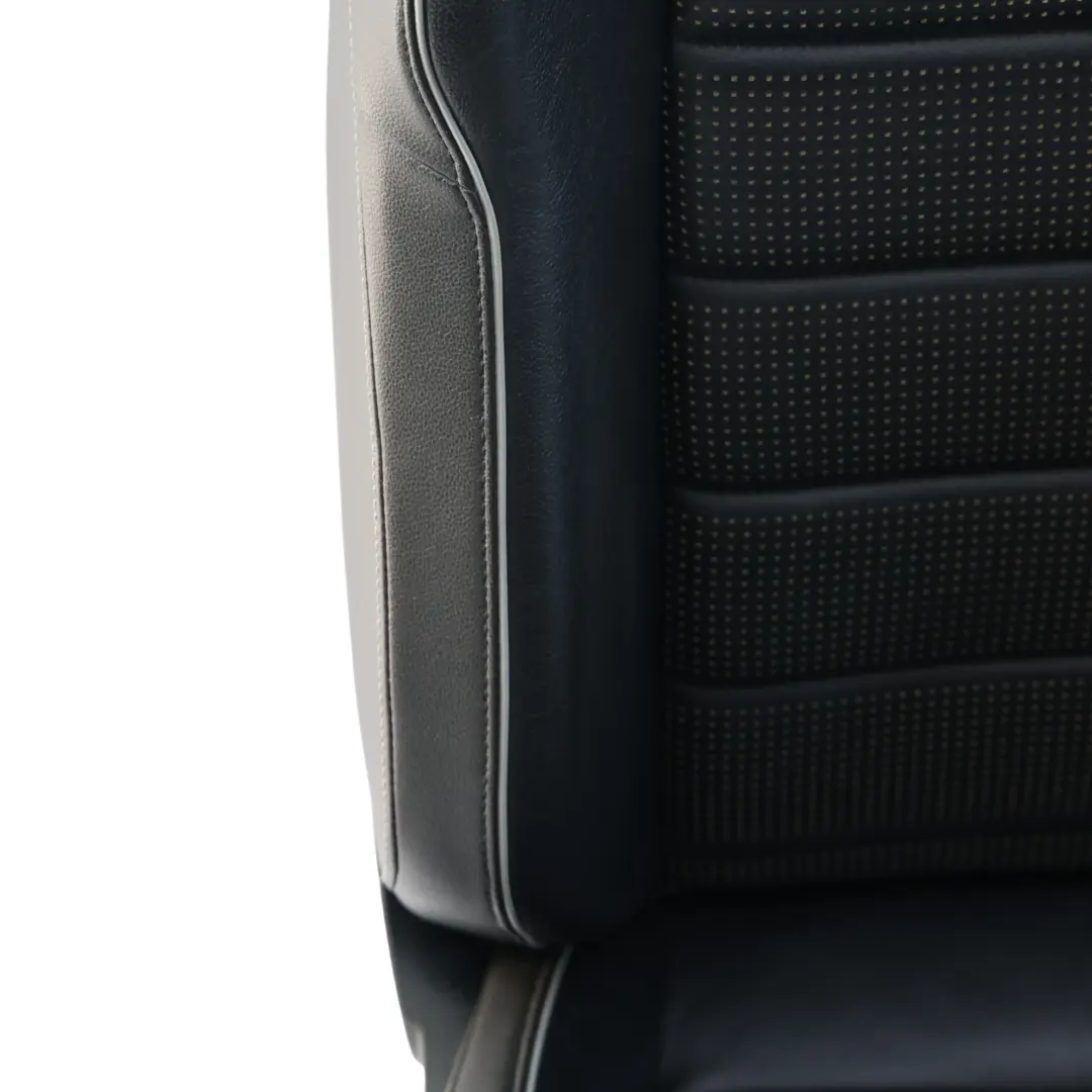 R-Line 5D Front Seat Heated Leather Black Grey Left N/S to Volkswagen Golf Mk7 VII with Part number 5G4881805KC Volkswagen Golf Mk7 VII R-Line 5D Front Seat Heated Leather Black Grey Left N/S - SKU 5G4881805KC - Part number 5G4881805KC