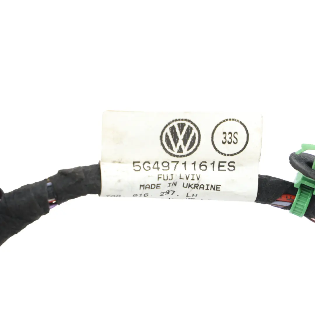 Volkswagen Golf Mk7 Front Door Wiring Loom Harness Left N/S - SKU RHD-5G4971161ES - Part number 5G4971161ES