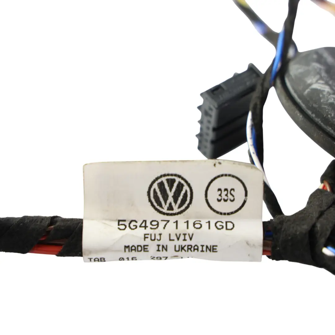 Cableado Arnés Puerta Delantero Izquierdo para Volkswagen Golf R Mk7 con número de pieza 5G4971161GD Volkswagen Golf R Mk7 Cableado Arnés Puerta Delantero Izquierdo - SKU RHD-5G4971161GD - Número de pieza 5G4971161GD