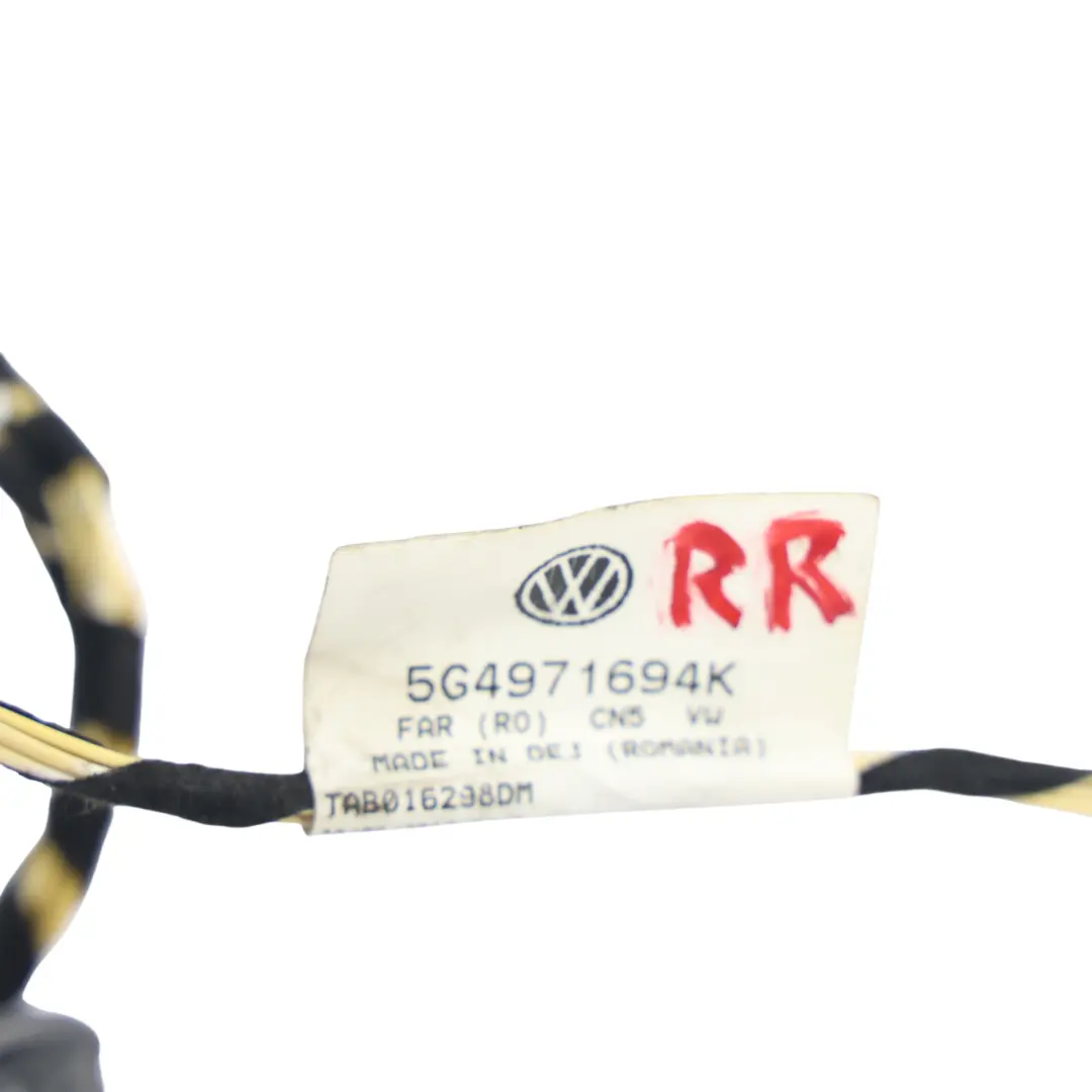 Cablaggio Elettrico Porta Posteriore Destro per Volkswagen Golf Mk7 con numero di parte 5G4971694K Volkswagen Golf Mk7 Cablaggio Elettrico Porta Posteriore Destro - SKU 5G4971694K - Numero di parte 5G4971694K