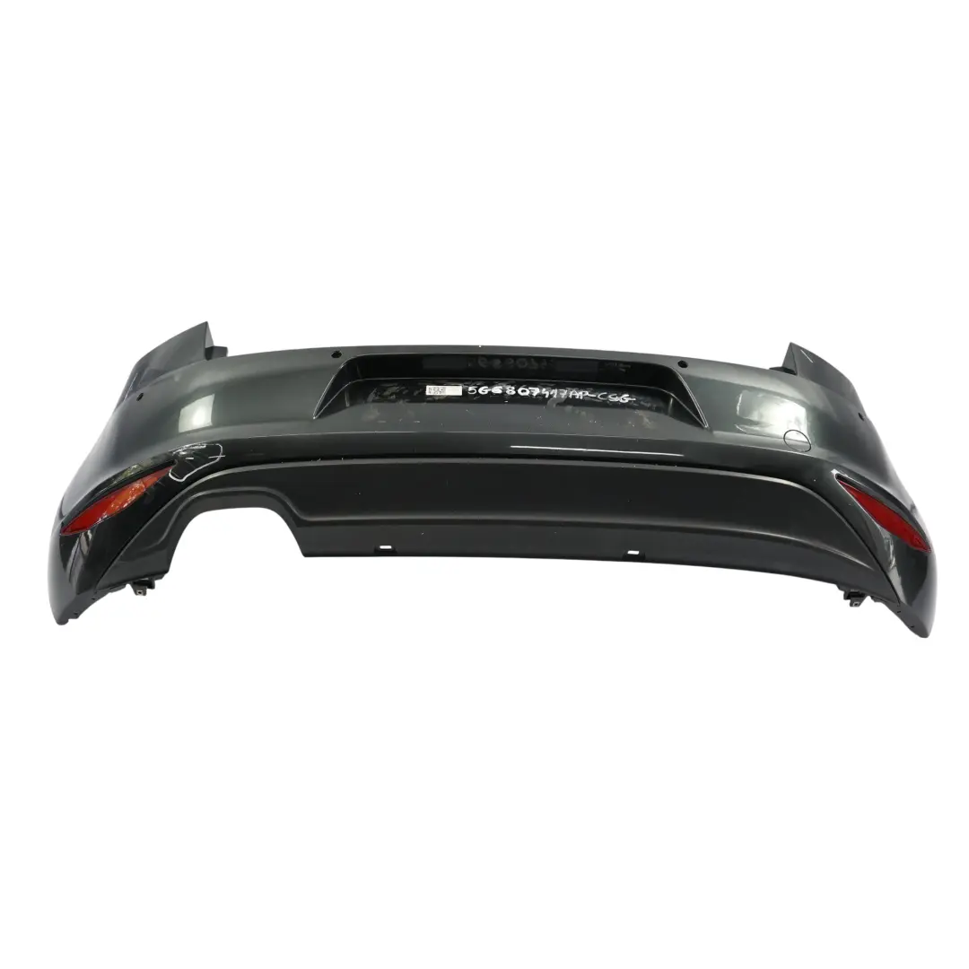 Volkswagen VW Golf Mk7 Bumper Rear Trim Panel Cover Carbon Steel Grey - A9W - SKU 5G6807417AP-CSG - Part number 5G6807417AP