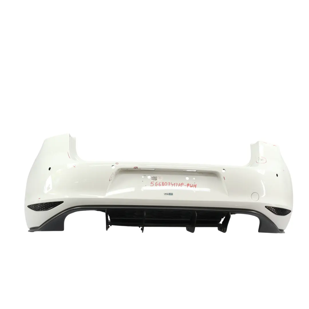 Bumper Rear Trim Panel Cover Pure White - C9A to Volkswagen VW Golf Mk7 with Part number 5G6807417AP Volkswagen VW Golf Mk7 Bumper Rear Trim Panel Cover Pure White - C9A - SKU 5G6807417AP-PWH - Part number 5G6807417AP
