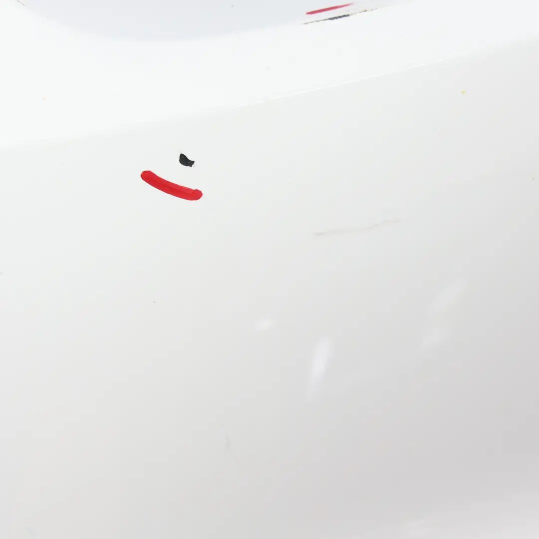 Volkswagen VW Golf Mk7 Bumper Rear Trim Panel Cover Pure White - C9A - SKU 5G6807417AP-PWH - Part number 5G6807417AP