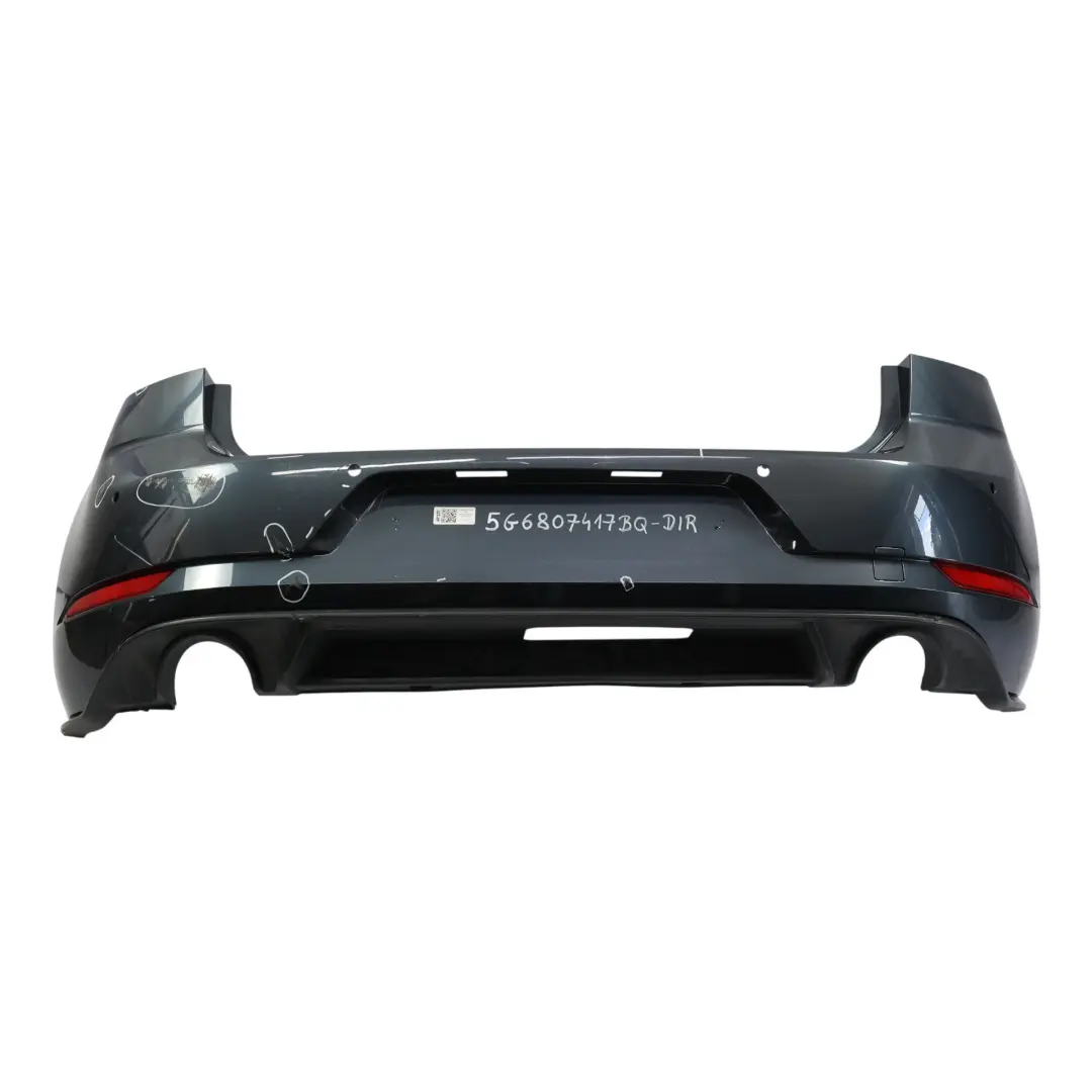 Volkswagen Golf Mk7 Bumper Rear Trim Panel Cover Dark Iron Blue Metallic - D5G - SKU 5G6807417BQ-DIR - Part number 5G6807417BQ