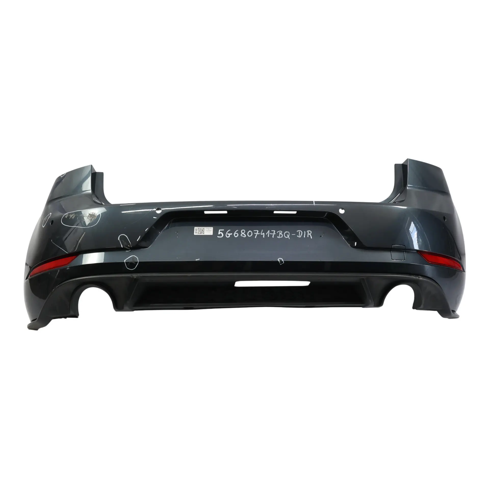 Volkswagen Golf Mk7 Bumper Rear Trim Panel Cover Dark Iron Blue Metallic - D5G
