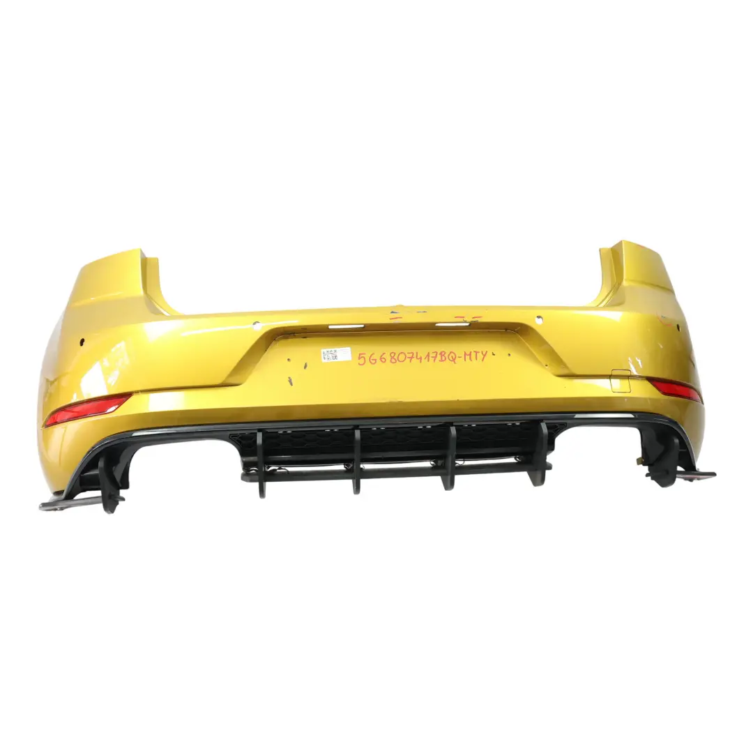Bumper Rear R-Line Trim Panel Turmeric Yellow - R1X to Volkswagen VW Golf Mk7 with Part number 5G6807417BQ Volkswagen VW Golf Mk7 Bumper Rear R-Line Trim Panel Turmeric Yellow - R1X - SKU 5G6807417BQ-MTY - Part number 5G6807417BQ
