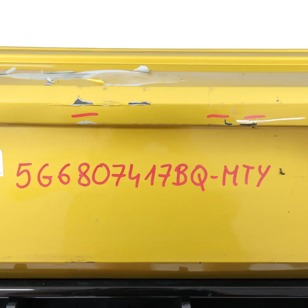 Zderzak Tylny R-Line Turmeric Yellow Żółty - R1X do Volkswagen Golf Mk7 o numerze 5G6807417BQ Volkswagen Golf Mk7 Zderzak Tylny R-Line Turmeric Yellow Żółty - R1X - SKU 5G6807417BQ-MTY - Numer Części 5G6807417BQ
