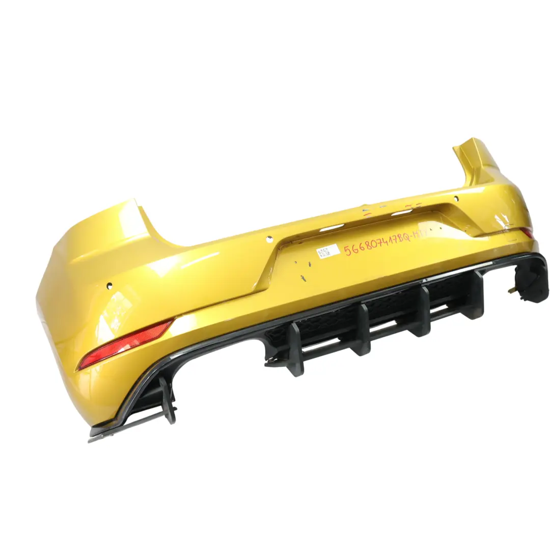 Bumper Rear R-Line Trim Panel Turmeric Yellow - R1X to Volkswagen VW Golf Mk7 with Part number 5G6807417BQ Volkswagen VW Golf Mk7 Bumper Rear R-Line Trim Panel Turmeric Yellow - R1X - SKU 5G6807417BQ-MTY - Part number 5G6807417BQ