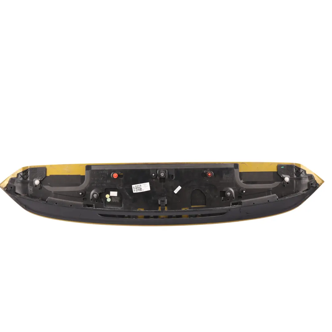 Spoiler Panel Turmeric Yellow Metallic - R1X to Volkswagen Golf Mk7 Rear Tailgate with Part number 5G6827936C Volkswagen Golf Mk7 Rear Tailgate Spoiler Panel Turmeric Yellow Metallic - R1X - SKU 5G6827936C-MTY - Part number 5G6827936C