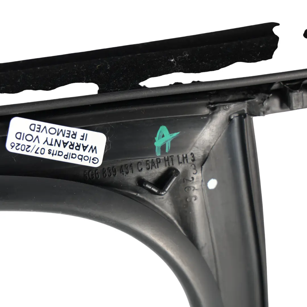 Volkswagen Golf Mk7 Fensterdichtung Gummi Hinten Links - SKU 5G6839431C - Teilenummer 5G6839431C